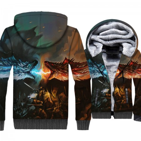 Streetwear Targaryen Dragon 3D Jacket 3 NG